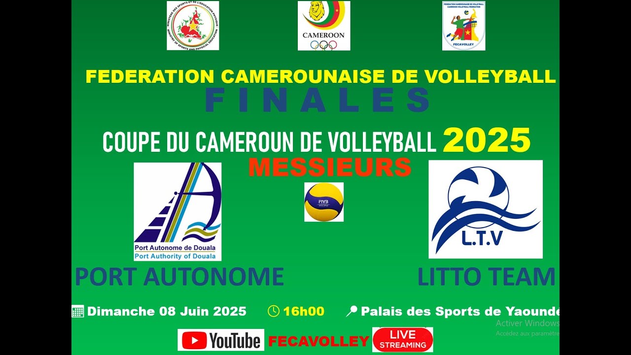PORT AUTONOME 1-3 LITTO TEAM, Finale Messieurs, Coupe du Cameroun 2025