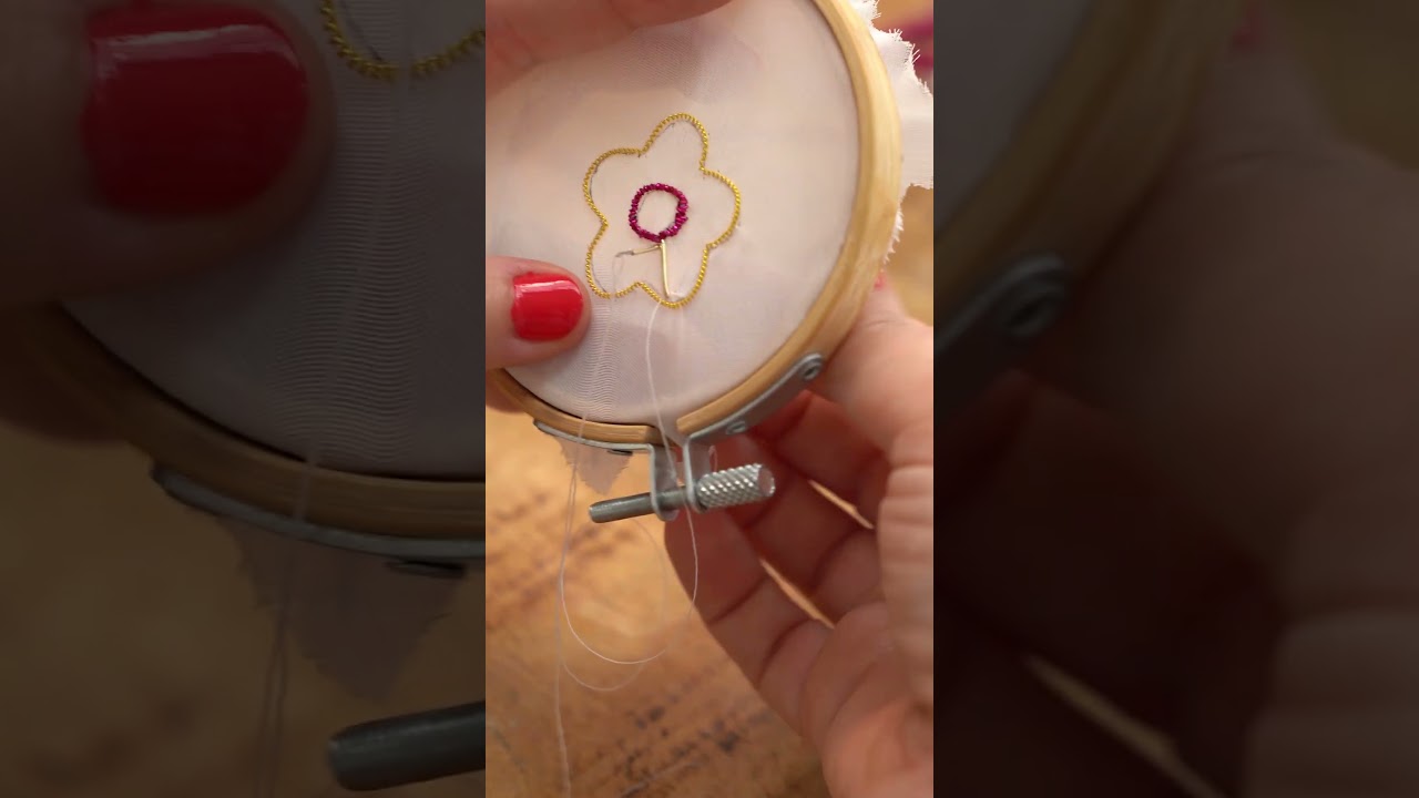 Tu peux broder des boucles d'oreilles !