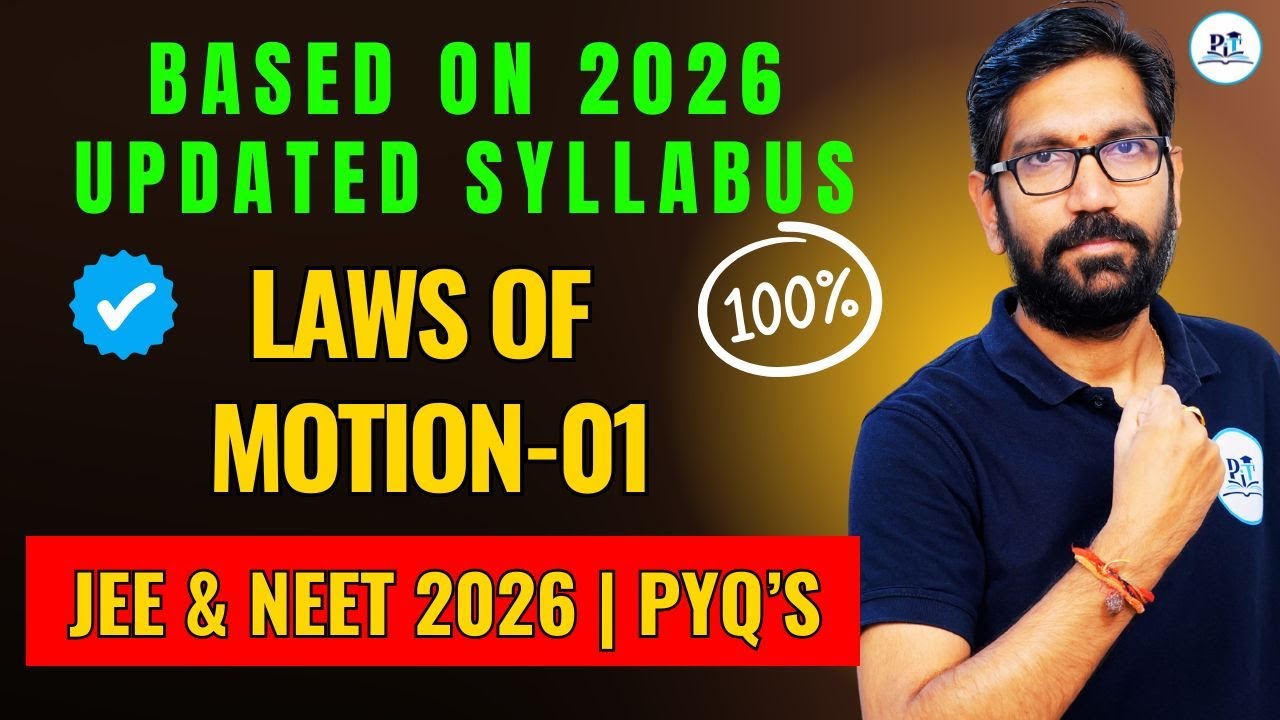 🚀 Laws of Motion-01| JEE & NEET 2024/25 | Class 11 | FULL Chapter + PYQs & MCQs 😎 | Telugu