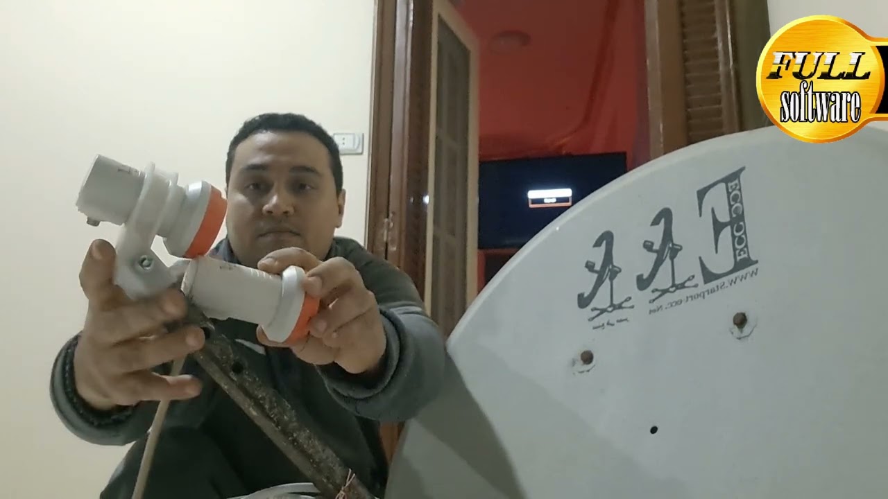 تركيب اموس مع نايل سات بدون تحريك الطبق وبدون تحريك لاقط نايل سات وبدون مسطره فقط بلاقط