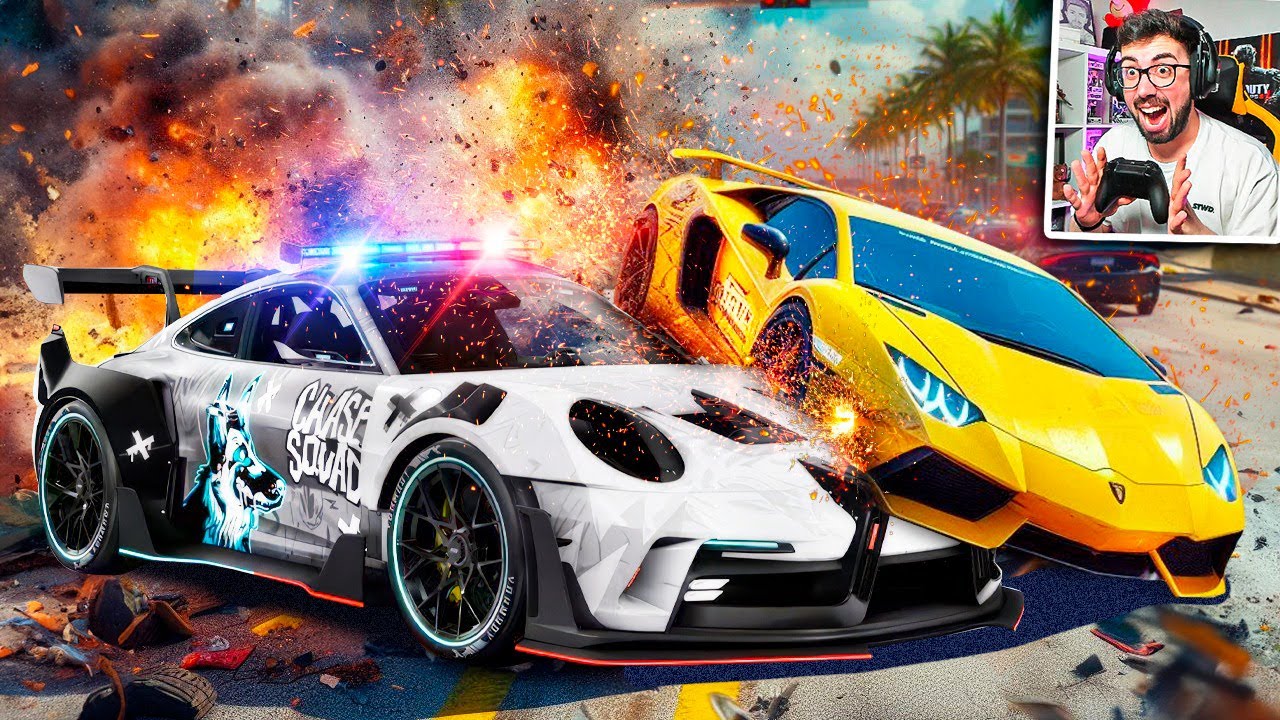 ACCIDENTES EN PERSECUCIONES POLICIALES en THE CREW MOTORFEST 💥