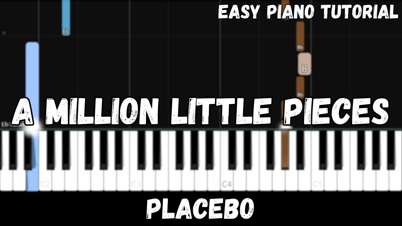 Placebo - A Million Little Pieces (Easy Piano Tutorial)