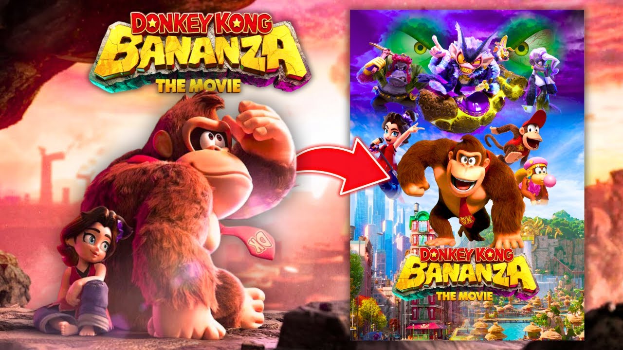 Making a Custom Donkey Kong Bananza Movie Poster!