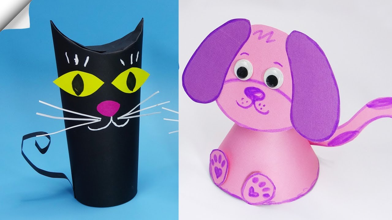 12 moving Paper toys - Easy paper crafts
