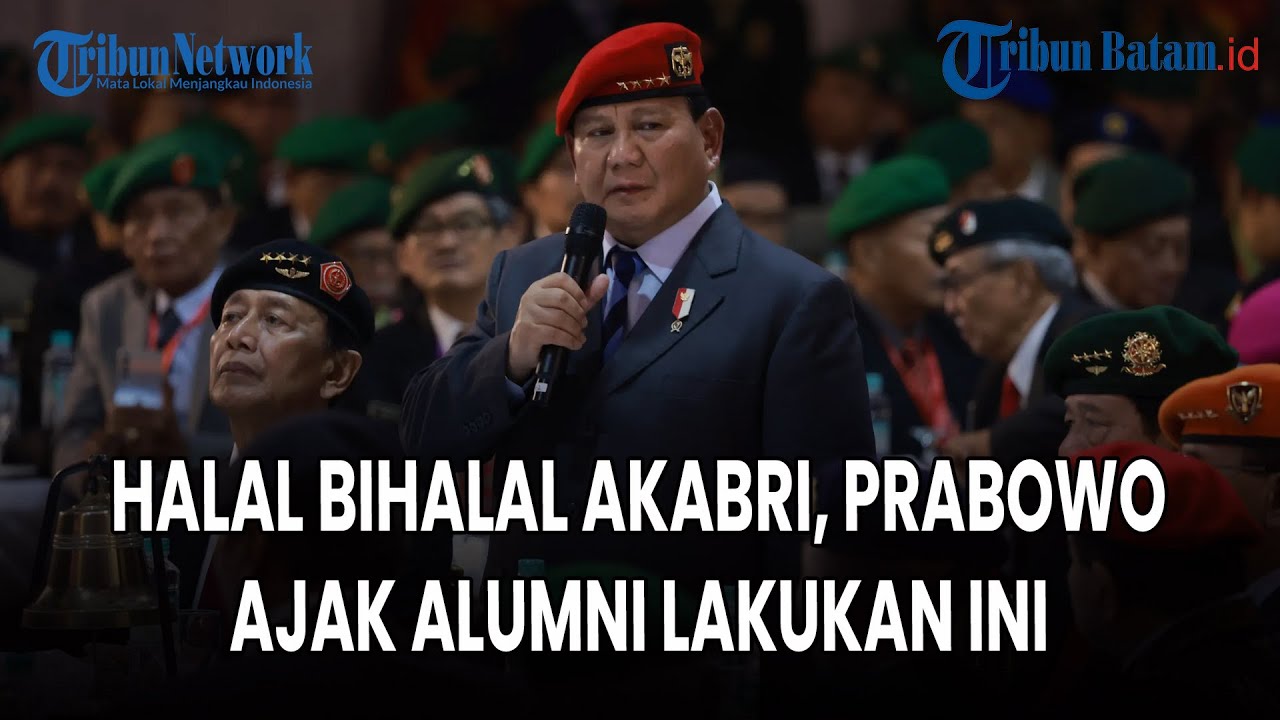 Momen Halal Bihalal Akabri, Prabowo Ajak Alumni Lakukan Ini