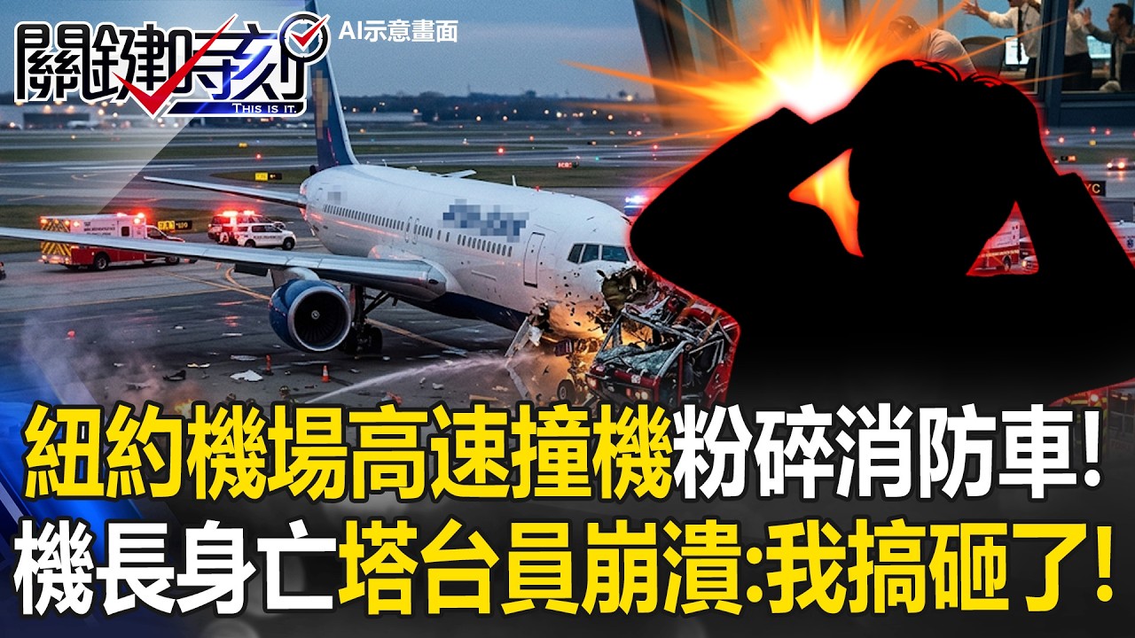 紐約機場「高速撞機」粉碎消防車！ 正副機長身亡&hellip;塔台員崩潰：我搞砸了！【關鍵時刻】20260324-6 張炤和 王瑞德 [ENG SUB]