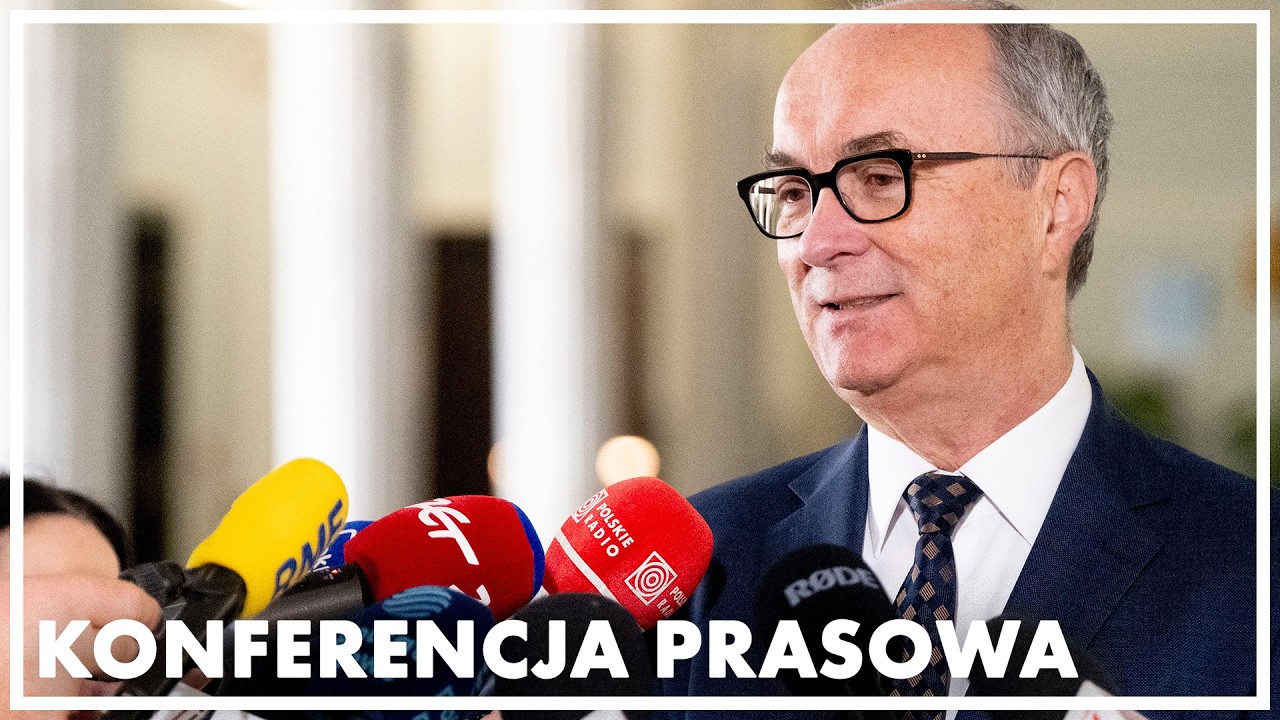 Konferencja prasowa marszałka Sejmu Włodzimierza Czarzastego. 9 marca 2026 r.