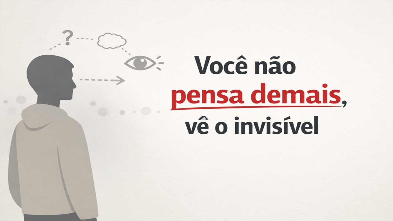 Sinais de que você não 'pensa demais', mas vê o invisível.