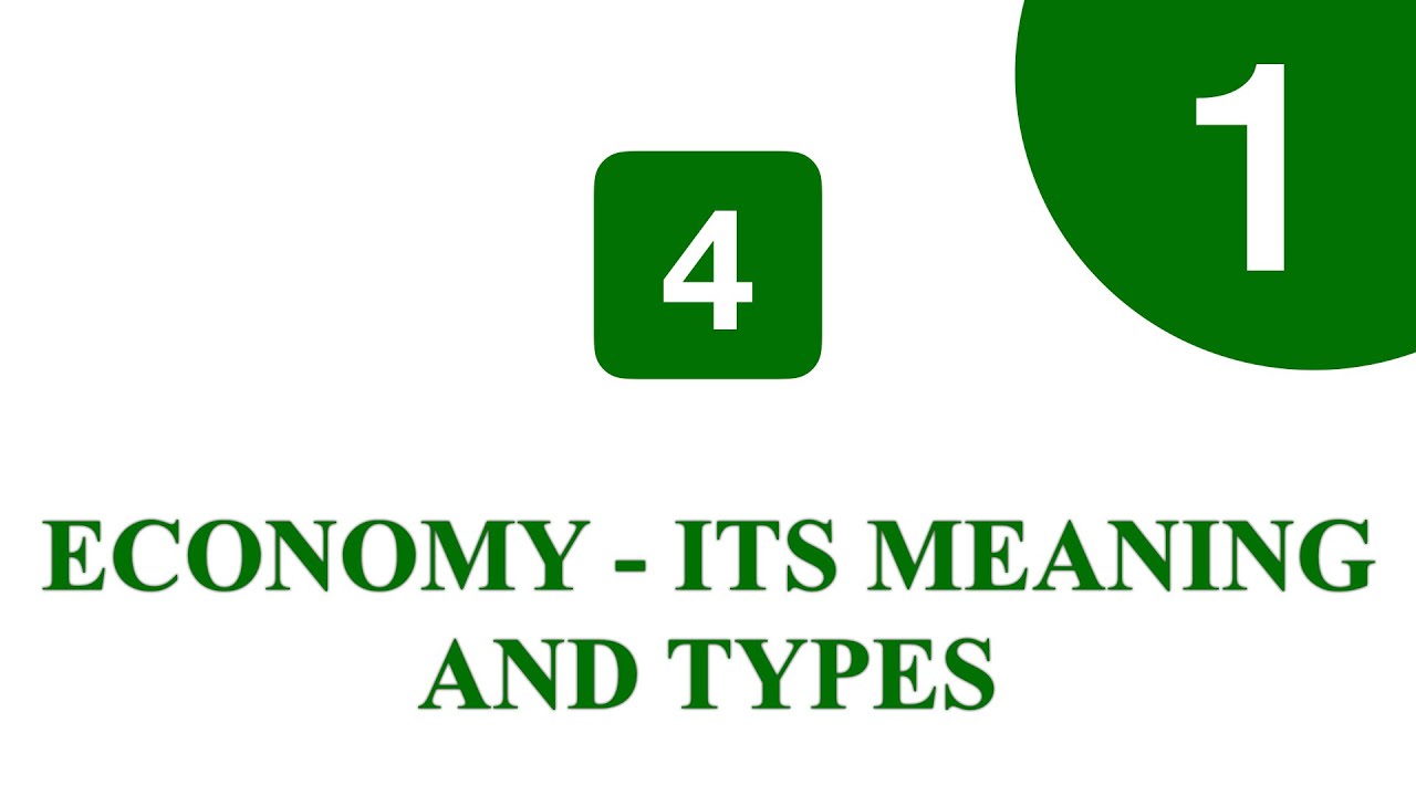 NIOS - ECONOMICS - CHAPTER - 4 - PART - 1 - CLASS 10 - SECONDARY