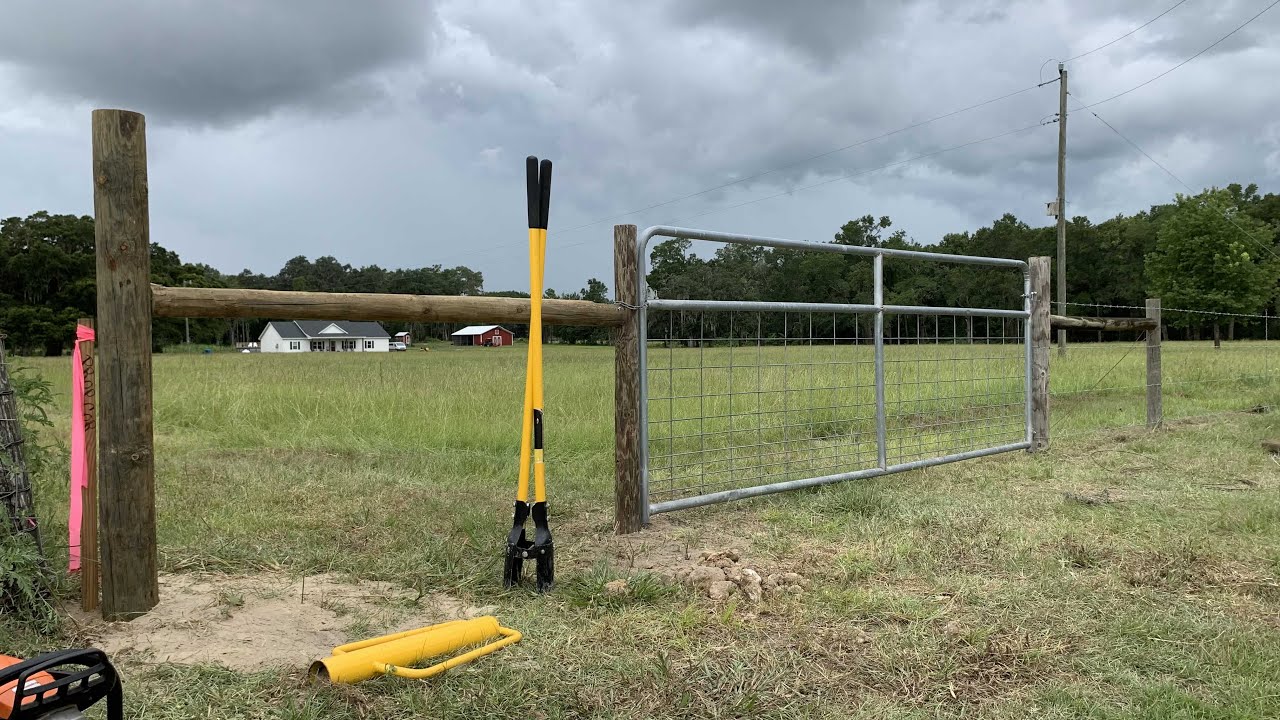 Installing a farm gate in 4 easy steps