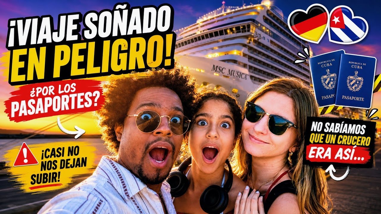 🛂 El VIAJE soñado en PELIGRO por los PASAPORTES 🇨🇺 🫣 No sabíamos que un CRUCERO era ASÍ…