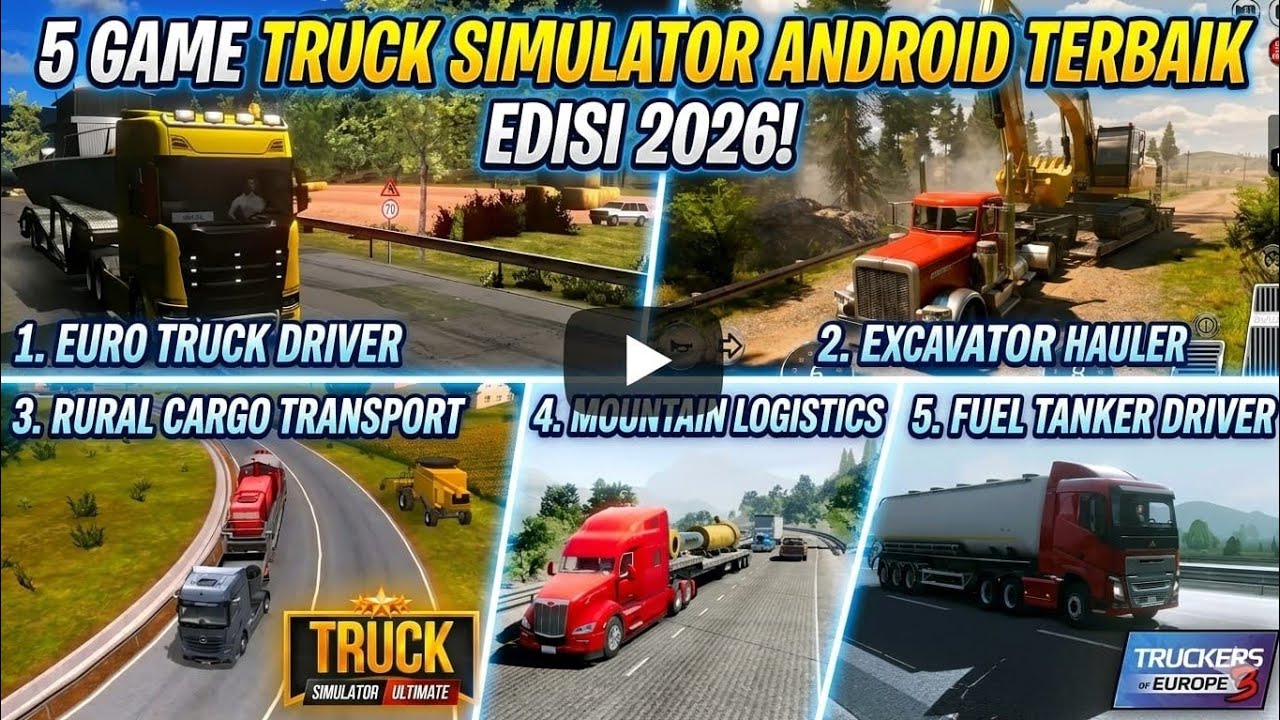 5 Game truck Trailer Android Terbaik 2026 | offline online Grafik Realistis 