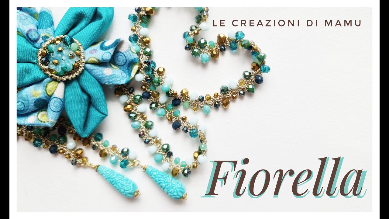 FIORELLA collana, con KANZASHI FLOWER MAKER della CLOVER