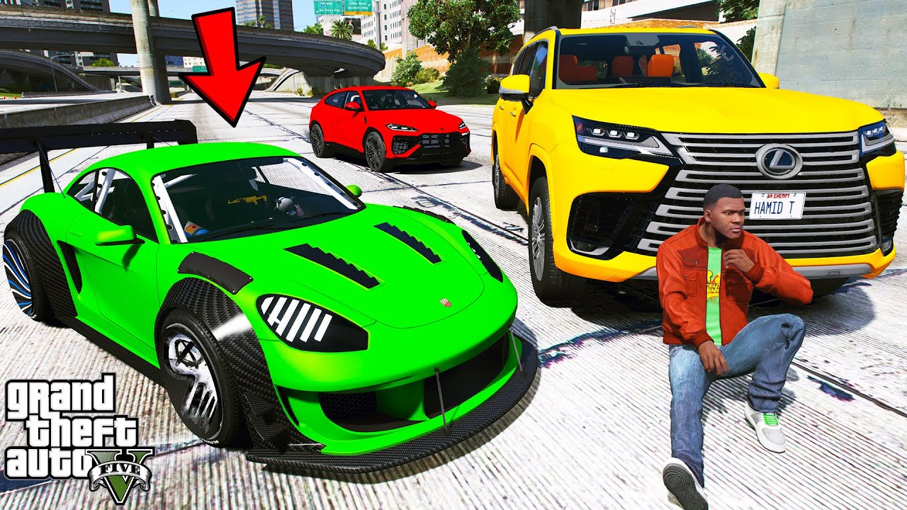 Franklin Importing Luxury Cars for His Dealership in GTA 5 | SHINCHAN and CHOP