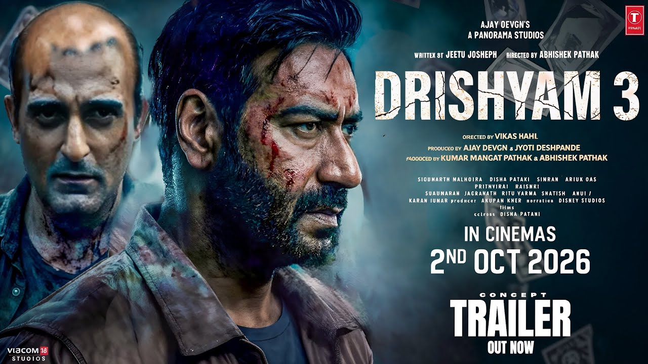 Drishyam 3 : Concept Trailer | Ajay Devgan | Akshaye Khanna | Tabu | Paresh Rawal | 2 October 2026