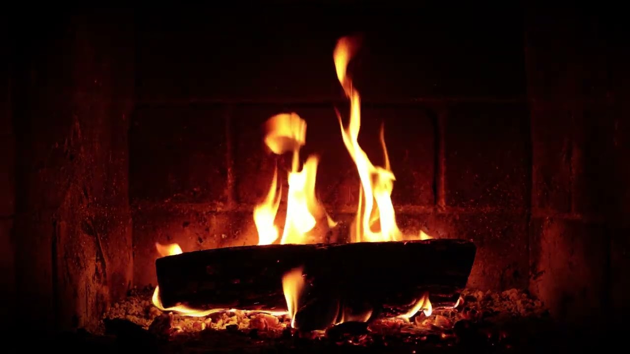Night Bonfire ASMR 4K 🔥 Real Crackling Fire Sounds, Black Screen Sleep Aid, No AI, 12H Fire Ambience