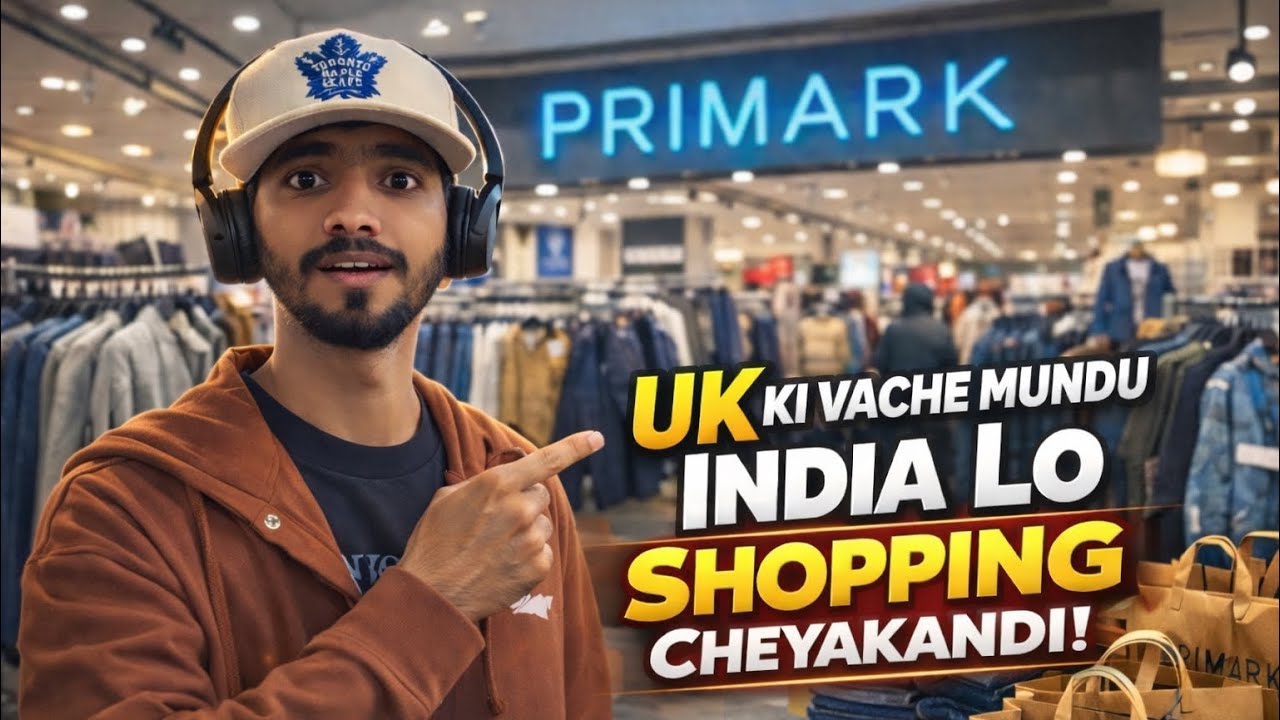 UK ki Vache Telugu Students – Battalu India nundi Teesukokandi! 😳 | Primark London