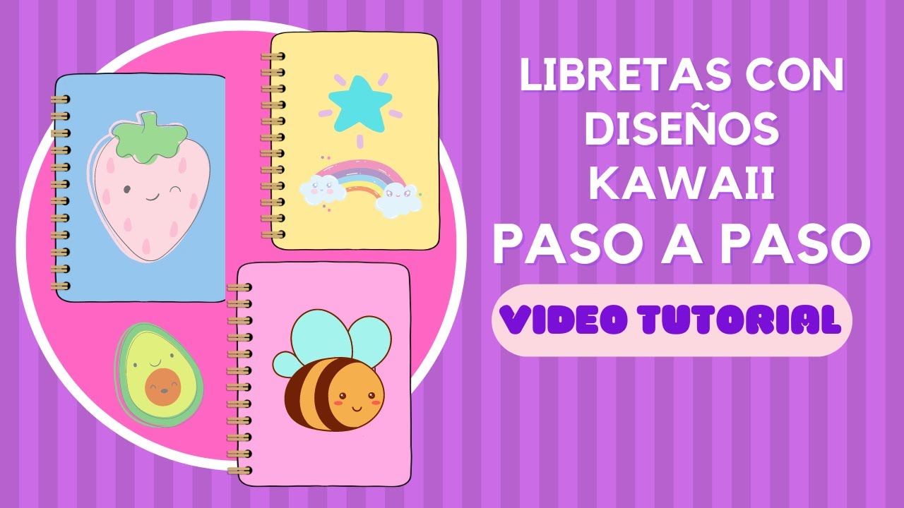 🌸 Libreta Kawaii DIY Papeleria personalizada en canva AGENDA PLANNER CUADERNO