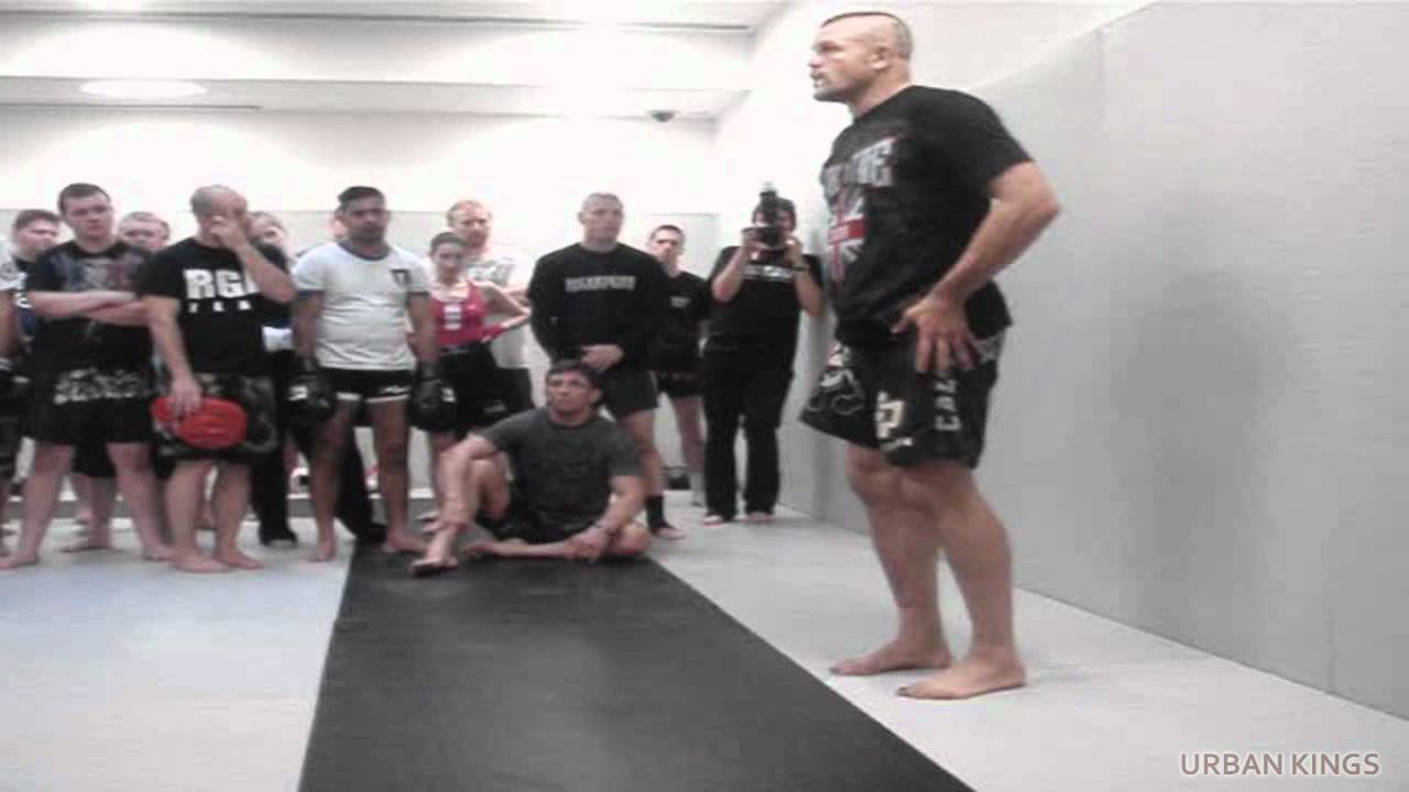 Chuck Liddell spinning back kick