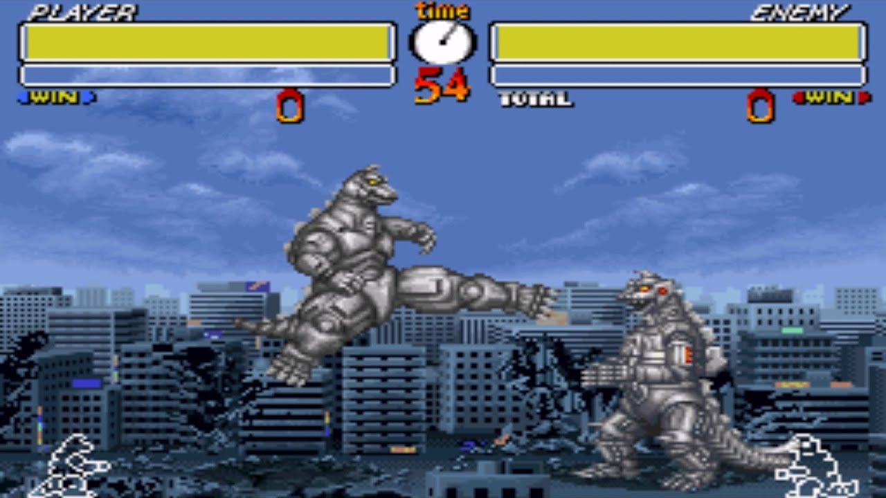 Godzilla: Kaijuu Daikessen [SNES] - Mechagodzilla II in Normal Game mode