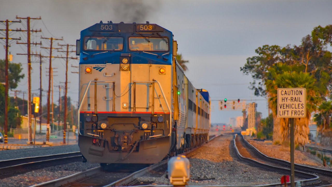 Amtrak Dash 8s in SoCal