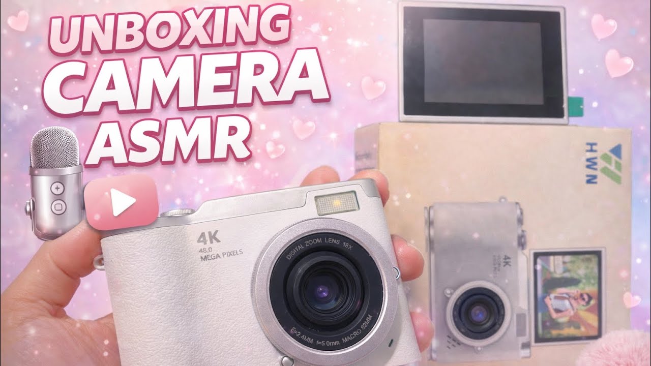 🎥✨ UNBOXING CÂMERA 4K | ASMR RELAXANTE ✨🎙️