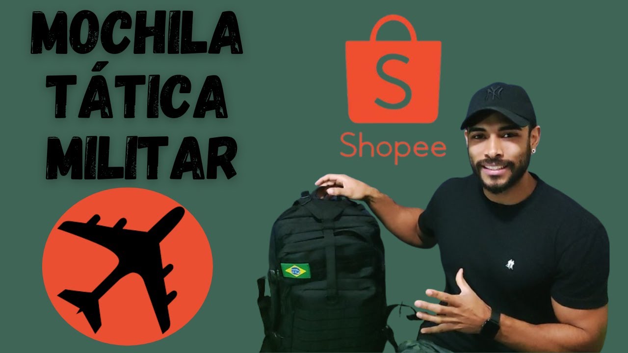 MOCHILA MILITAR DA SHOPEE É BOA? Review - Opnião