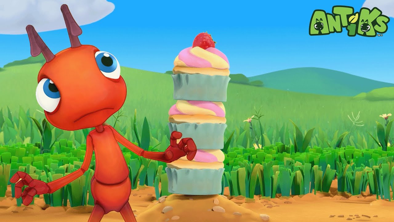 Ants at a Picnic | Antiks | Moonbug Kids Dinosaur Animal Show!