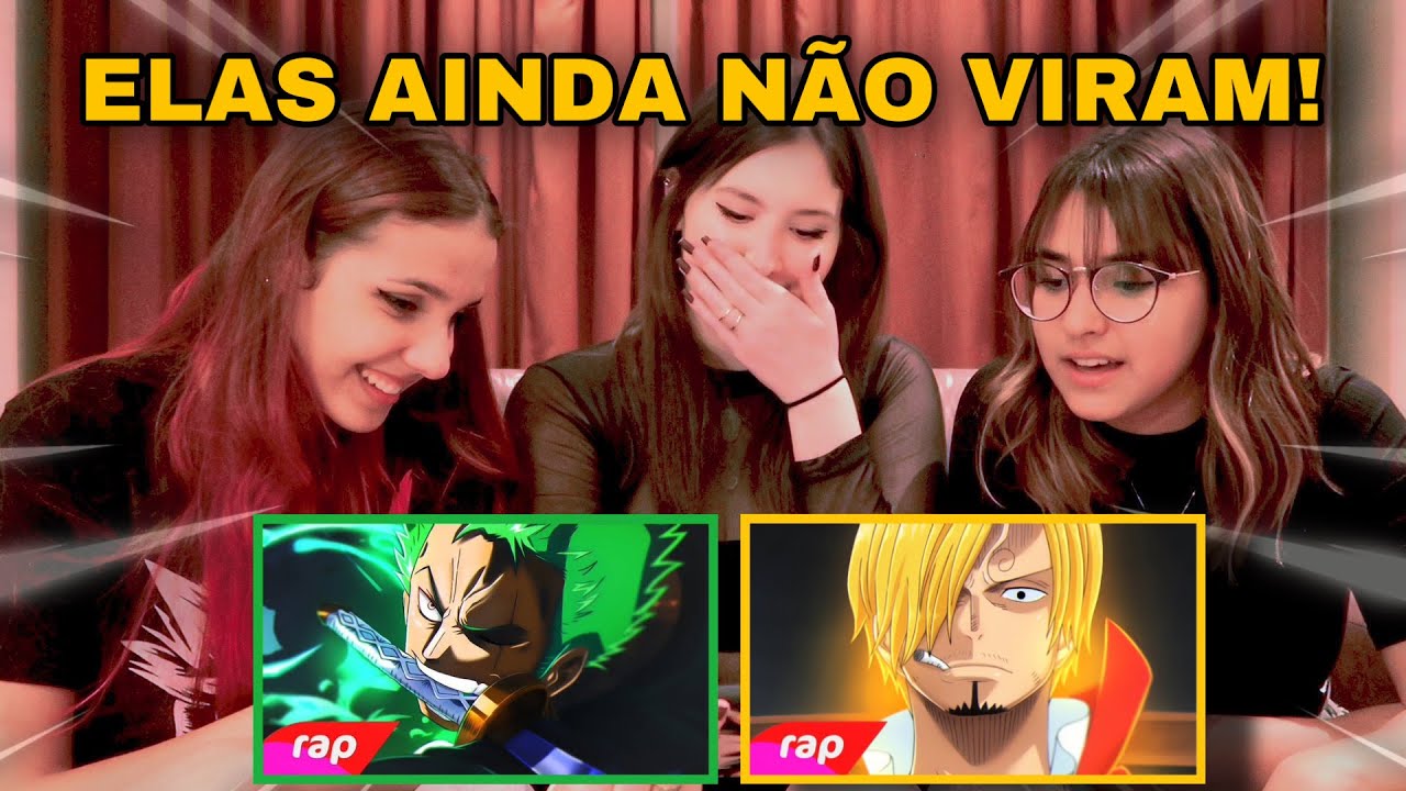 REACT 2 em 1 | RAP DO ZORO e RAP DO SANJI | 7 Minutoz | CK Animes ft. Bibi Vitona e Gabi Dutra