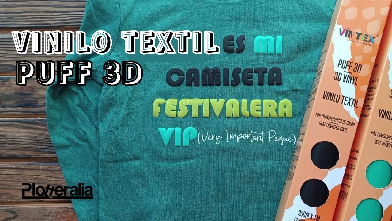 VINILO TEXTIL PUFF 3D, material perfecto para darle un toque diferente a tus diseños