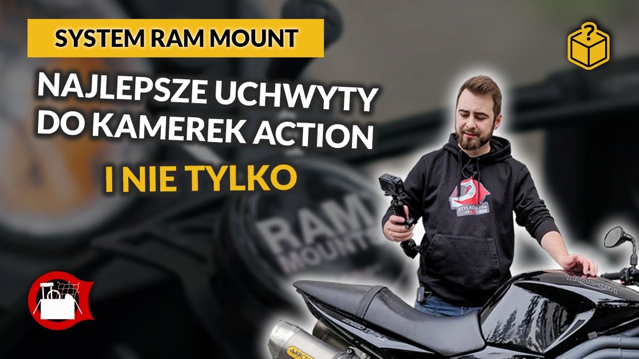 Jak dobrze zamocować kamerę sportową na motocyklu? Uchwyty RAM.