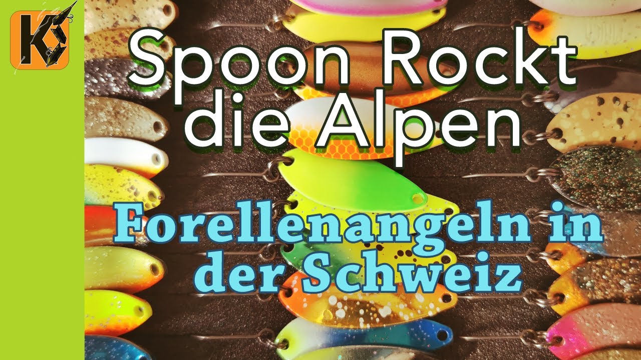 FORELLENANGELN in der SCHWEIZ - mit Spoon auf Alpen Forellen - Livebiss