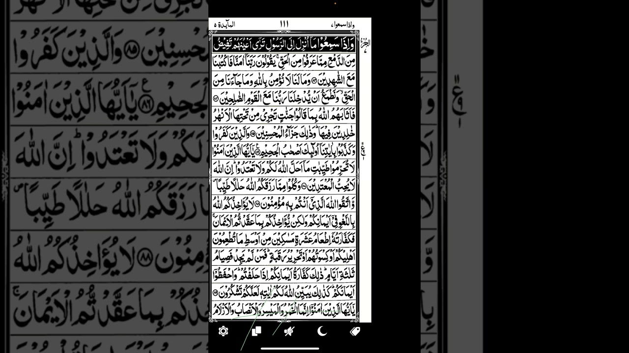 Surah Al Maida 83- 85