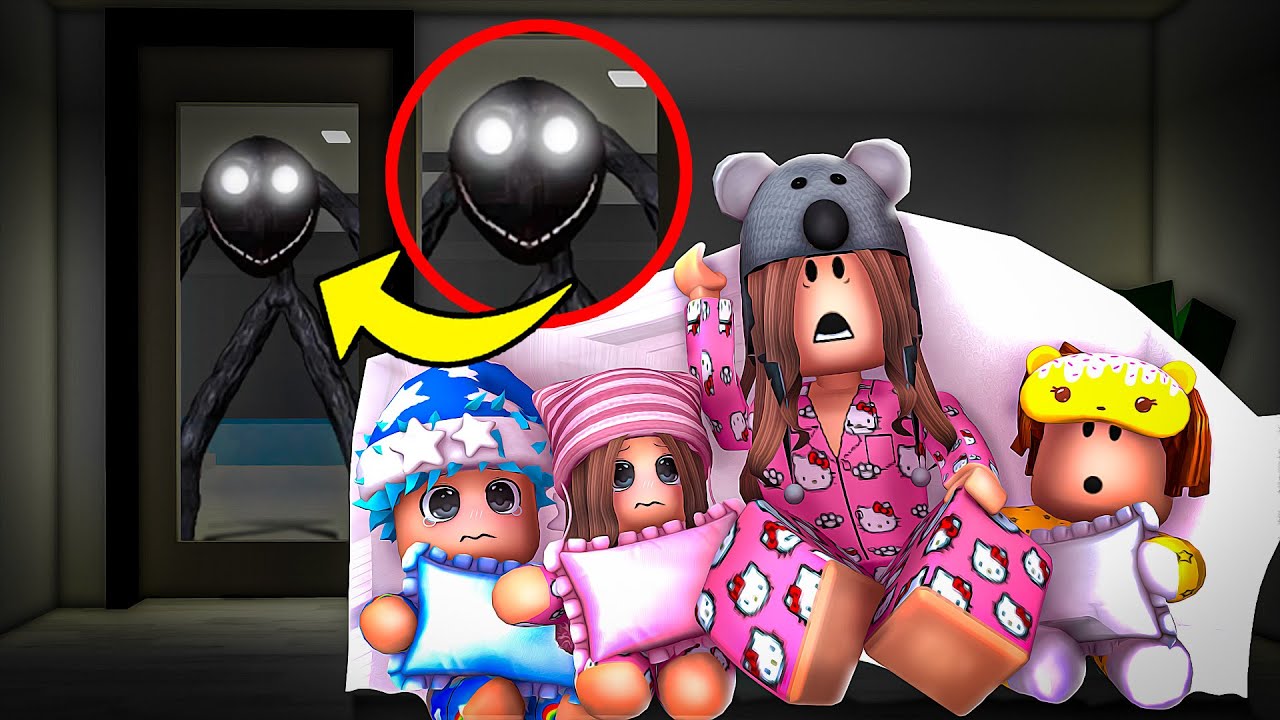 We Went To A CREEPY SLEEPOVER With Our BABY PLUSHIES..(Brookhaven)