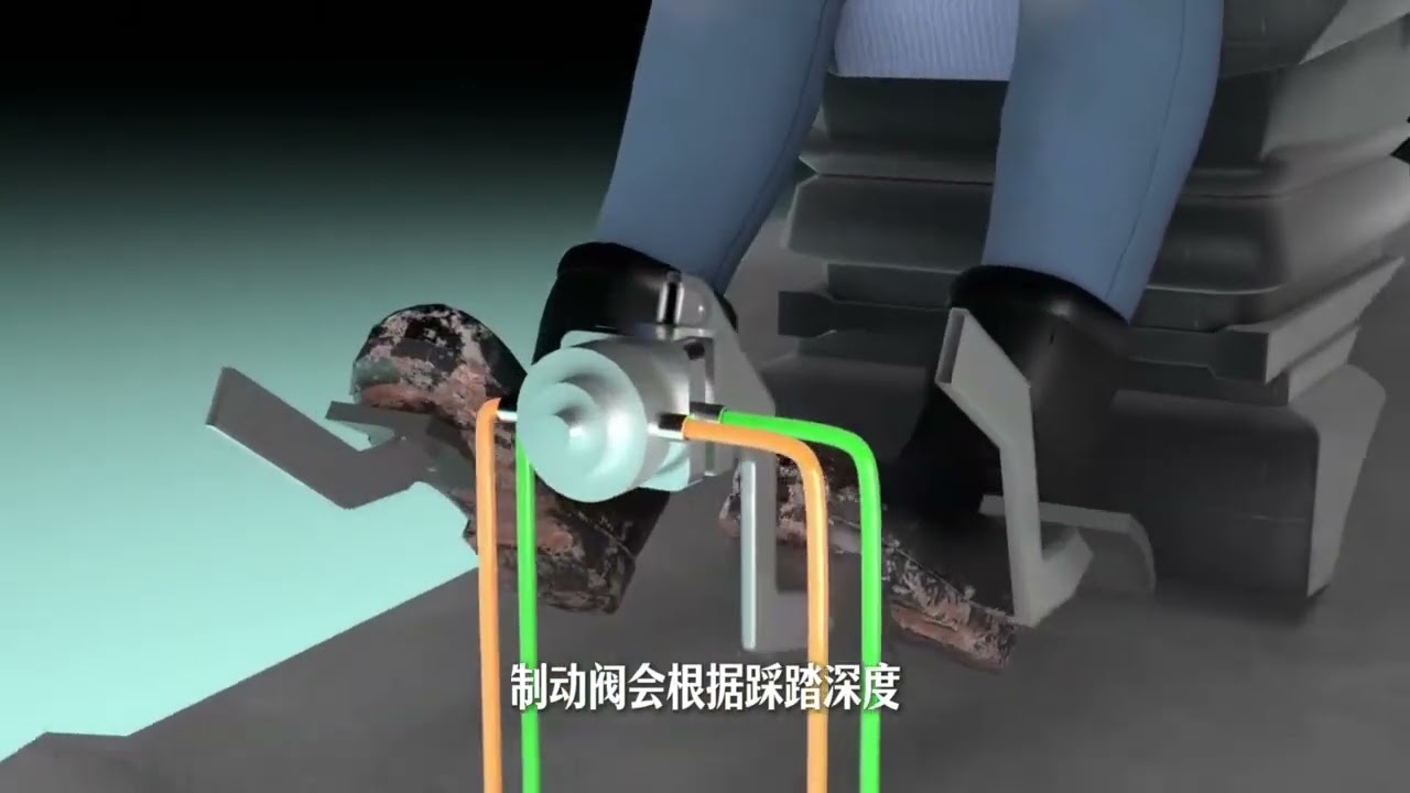 壓縮空氣是如何讓重型卡車穩穩剎車的？ #機械原理  #科普 #漲知識