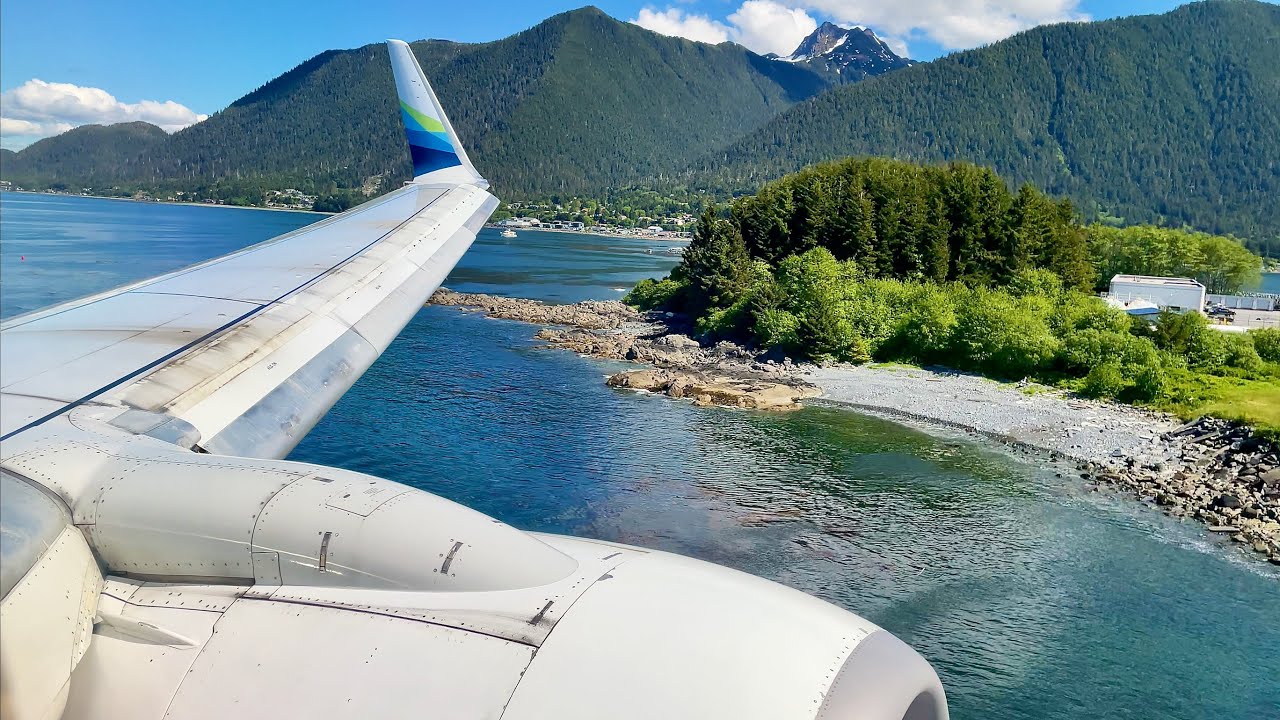 Incredibly Beautiful Sitka Landing – Alaska Airlines – Boeing 737-700 – SIT – N619AS – SCS Ep. 652