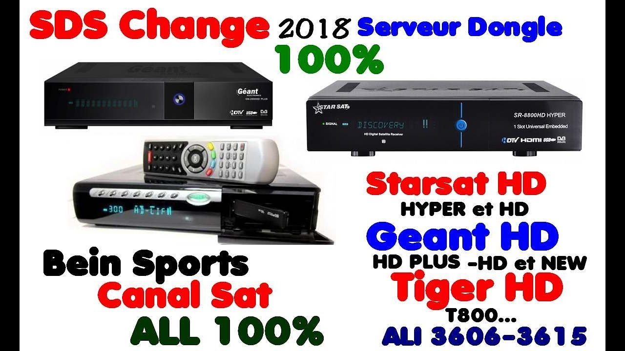 Renouvellement Serveur Dongle 100% Geant et Starsat et Tiger HD  2018