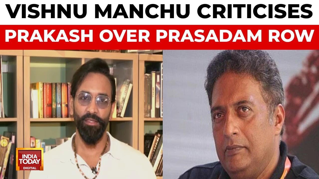 Vishnu Manchu Slams Prakash Raj Over Tirupati Prasadam Controversy | India Today News