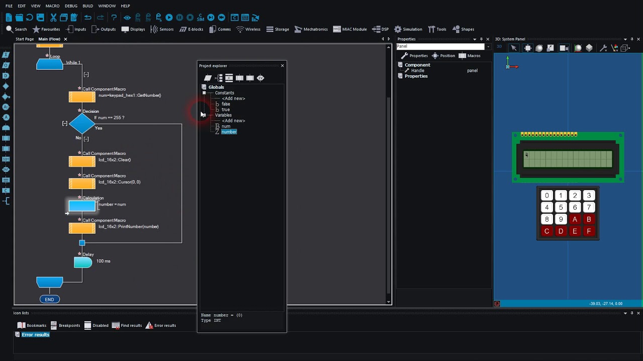 Flowcode Beginners Tutorial 10 Example 1