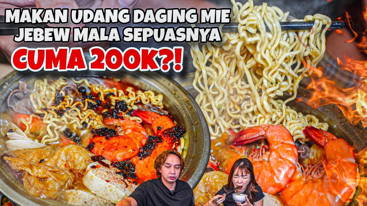 BANGKRUTIN AYCE LAGI! SEPUASNYA MAKAN CUMA 200k?! MALA HOTPOT UDANG DAGING SAPI DOMBA USUS BABAT 