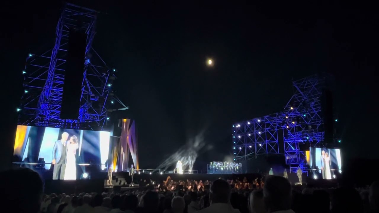 Vogliatemi Bene from Madame Butterfly, Teatro del Silenzio 2023, Andrea Bocelli and Sara Cortolezzis