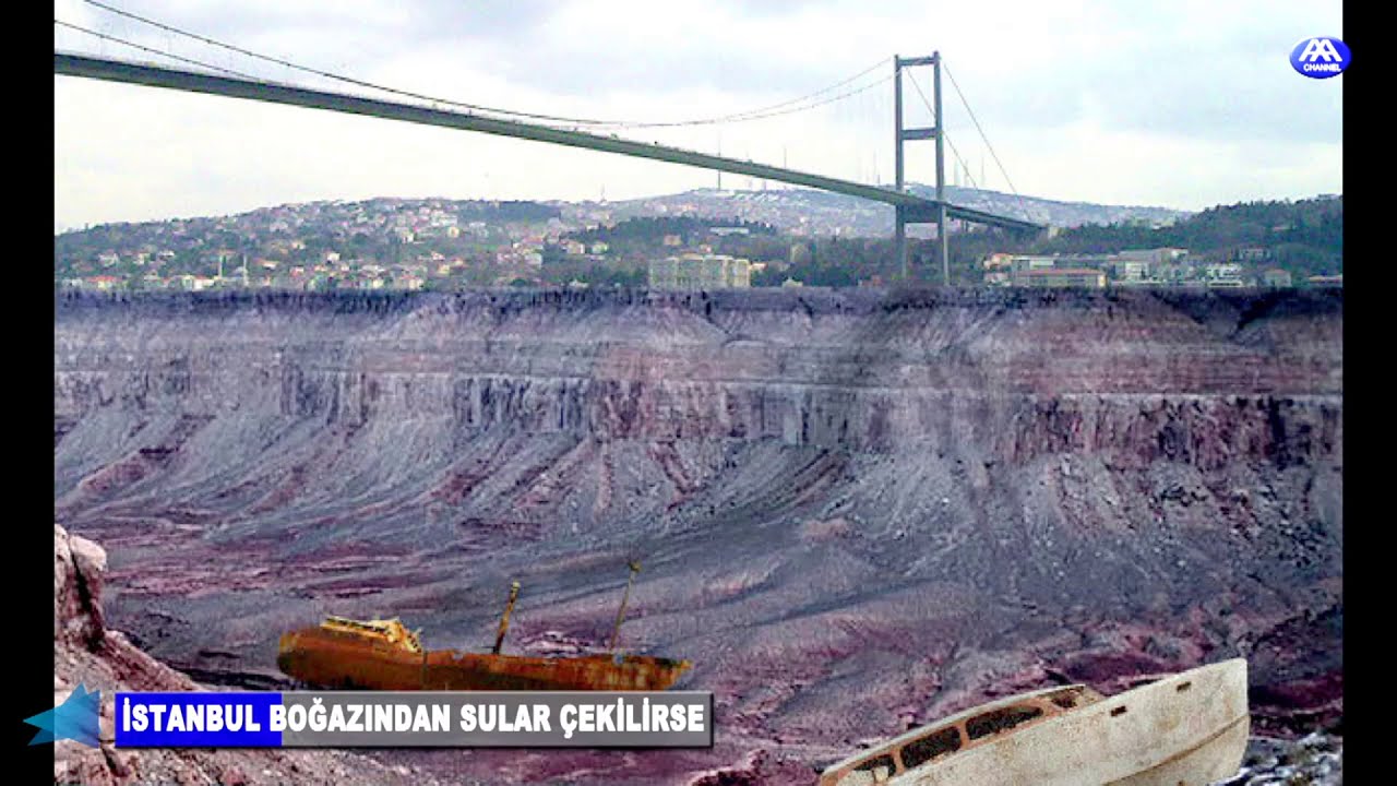 İstanbul Boğazı'nda sular çekilirse....