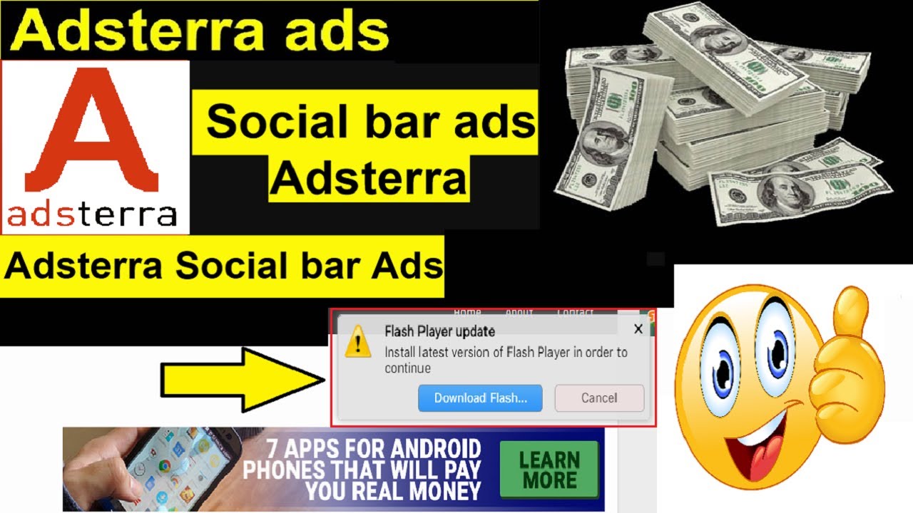 Adsterra Social Bar Ads  Setup | Adsterra Social Bar Ads in Blog Wordpress