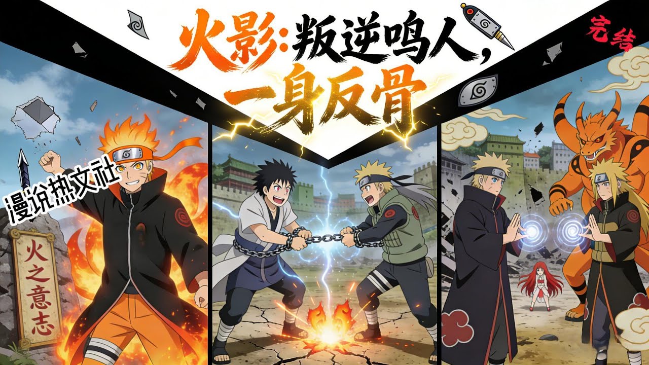 完结《火影：叛逆鸣人，一身反骨》穿越鸣人，三岁被赶出孤儿院 后更是被团藏掳走洗脑，还遭遇全村人的霸凌！ 经历这一切的鸣人，在变好和变坏中选择了变态！ 在发光和发热中选择了发病！ #穿越#火影#动漫衍生