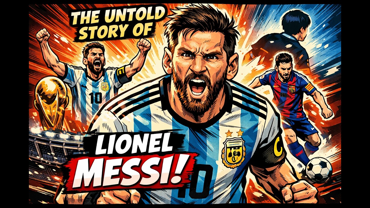 The Untold Story of Lionel Messi |Football comics | An inspiring story