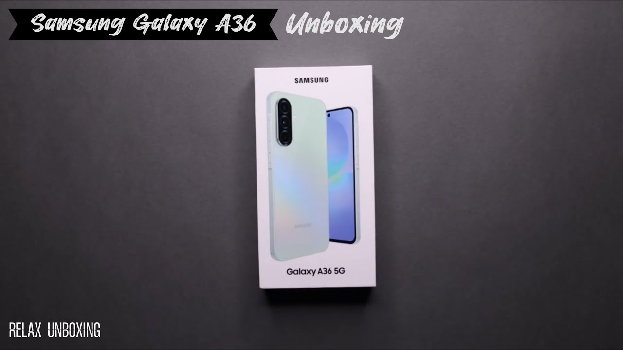 Samsung Galaxy A36 5G, Awesome White, 256 GB 8GB RAM | Relax Unboxing |