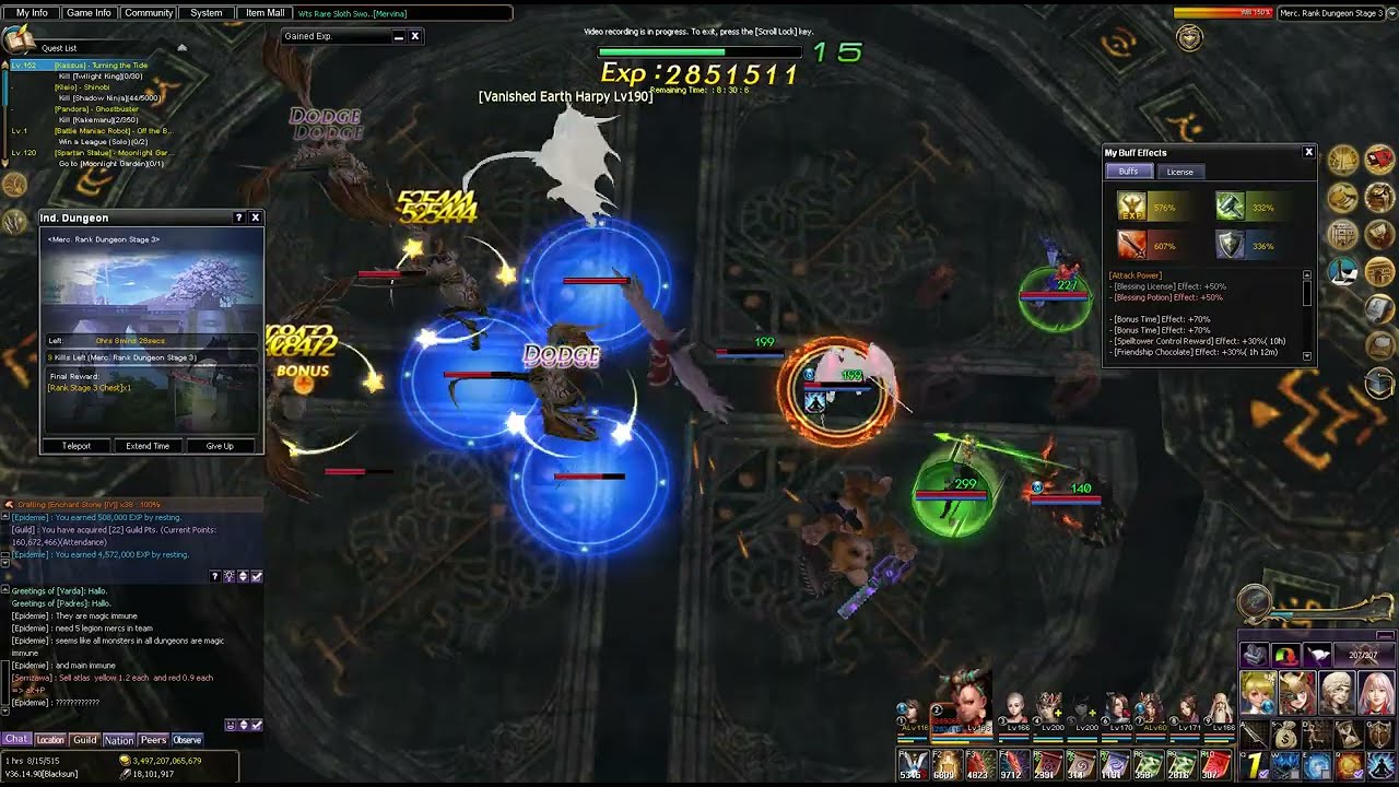 Merc. Rank Dungeon Stage 3 Try - Atlantica Online