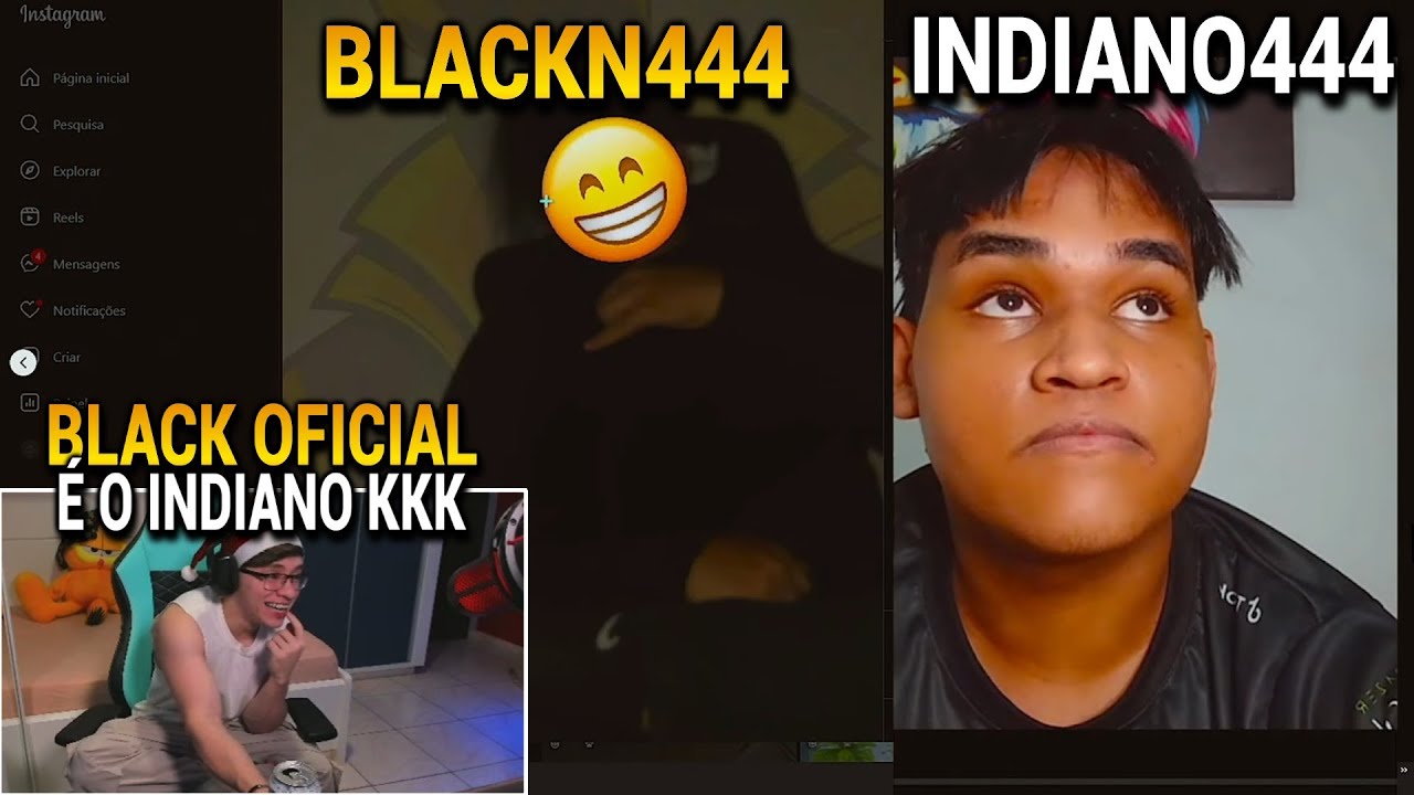 APELAPATO REAGINDO A FOTO DO BLACKN444 OFICIAL E O INDIANO444, OLHA O QUE ACONTECEU KKKK