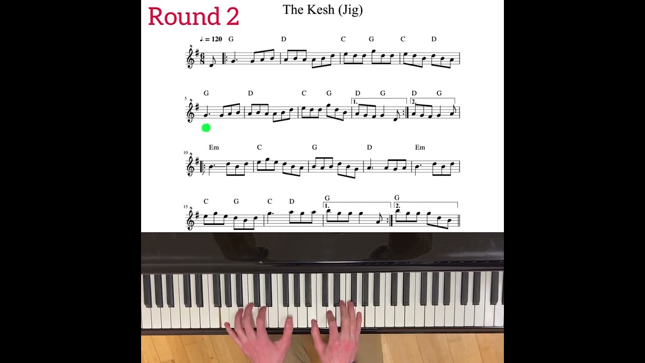 Piano Accompaniment to Common Irish Session Tunes: The Kesh Jig (Key of G) #tradmusic #thekeshjig