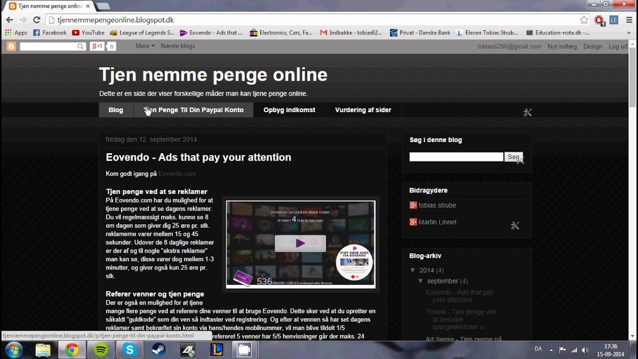 tjen nemme penge online p&aring; nettet